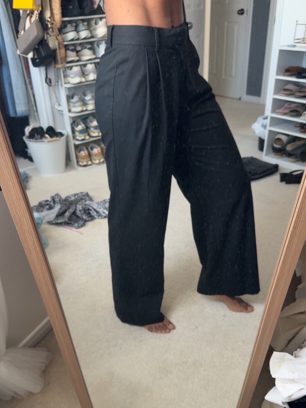 ZARA PLEATED DRESS PANTS